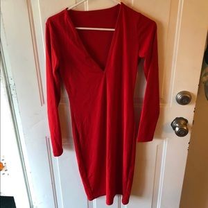 Long Red Dress Made from Vestidos Size Medium